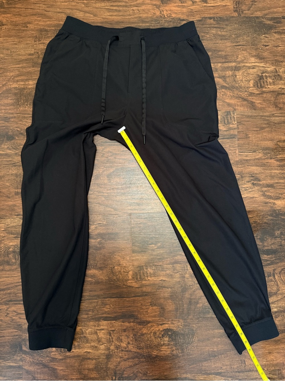 Lululemon ABC Warpstreme Jogger Mens Large Black Activewear Gym - Picture 13 of 14